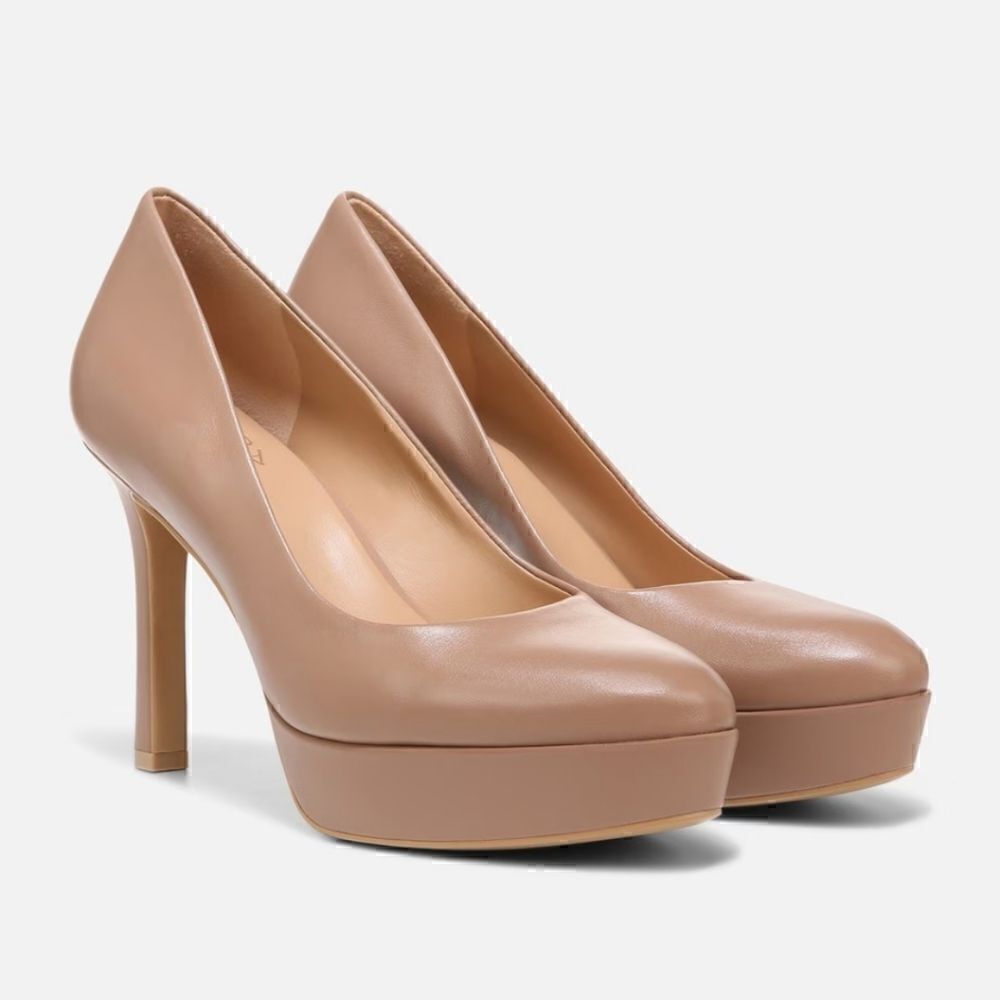 New! Naturalizer Camilla Leather Platform Pump Heels